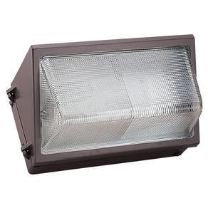 Seagull Lighting 86043B-10 Series Medium 175W Metal Halide Clear Textured Wall Pack