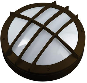 DuraGuard Dart FBWPGF Series 64W CFL Bulkhead Style Wall Pack - Grid Frame