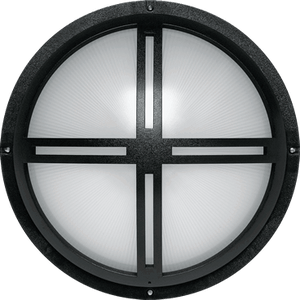 HE Williams WAVR2 Series 42W CFL Vandal Resistant Round Wall Light - Cross
