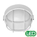 Hubbell HVS Hercules Series 15W Opal Lens LED Vandalproof Light