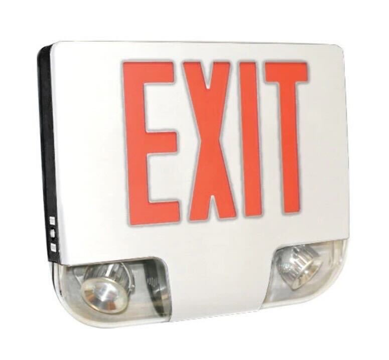 CKXTEURW Exit Sign Emergency Light Combos ELC Emergency Lights