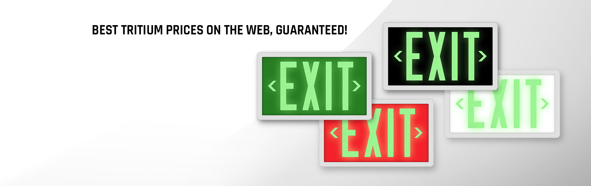 Emergency Lights include Exit Signs and Tritium Exit Signs