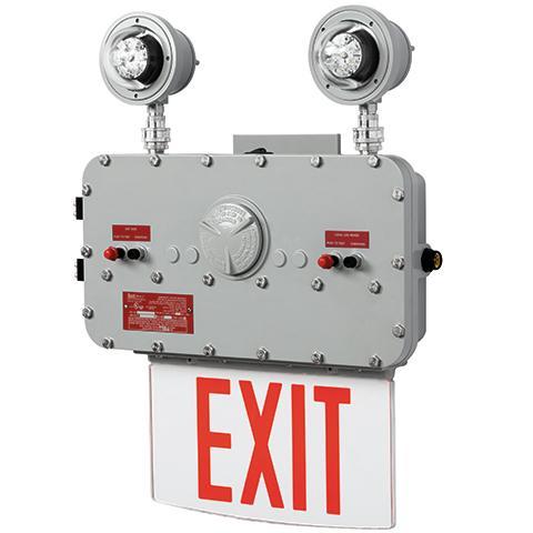 Combo Edge Lit Exit Light - All LED - Explosion Proof Class 1 Div 1