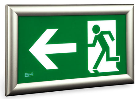 Running Man Exit Sign - Back-lit LED - CSA Certified - 120/347VAC