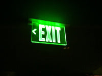 Recessed Lithonia Edge Lit Exit Sign