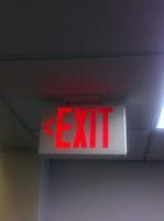 Real-World Exit Sign Sightings – Tritium, LED & Halogen Fixtures in Action
