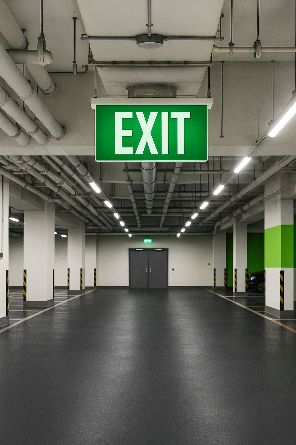Edge Lit Exit Sign Display