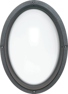 HE Williams WAVO3 Series 50W PSMH Vandal Resistant Oval Wall Light - Open