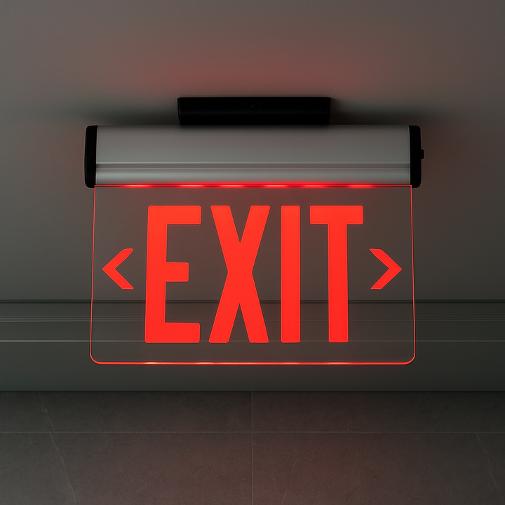Modern Edge-Lit Exit Sign