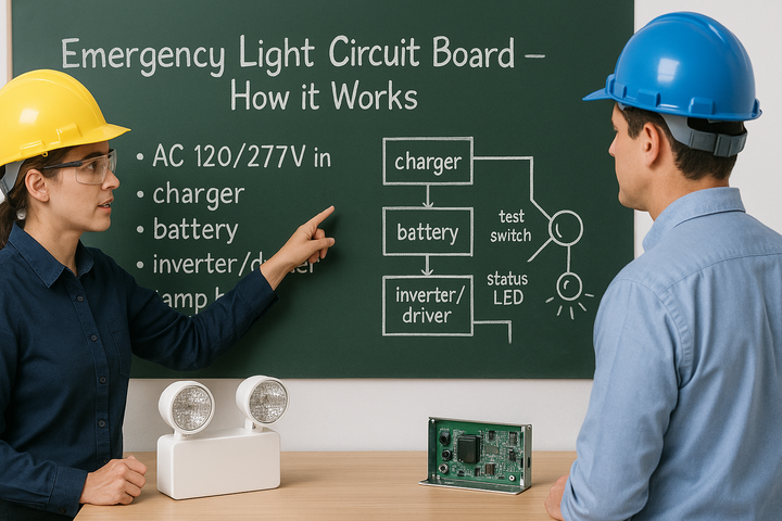 Emergency Light Circuit Board Instruction