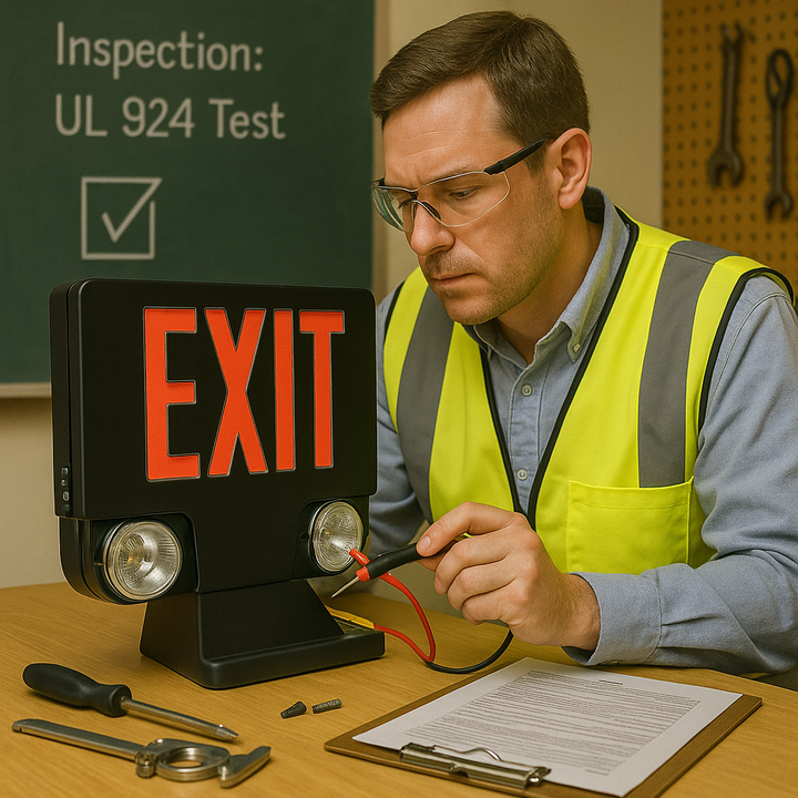 Die-Cast Aluminum Exit Light Combos – Durable & Stylish Units