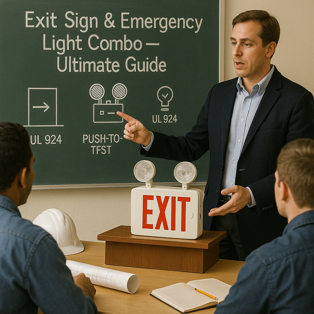 Exit Sign & Emergency Light Combo Guide Lecture