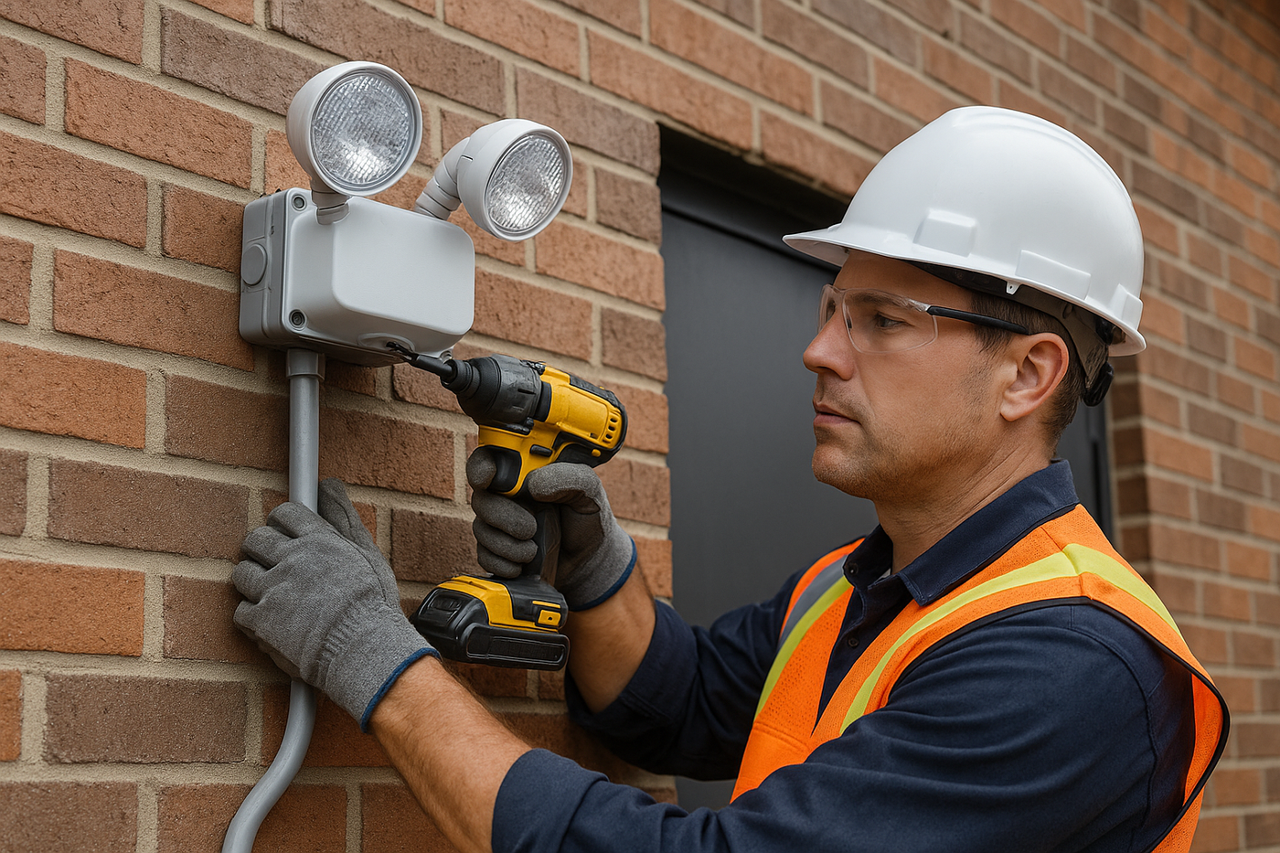 Wet Location Emergency Light Install