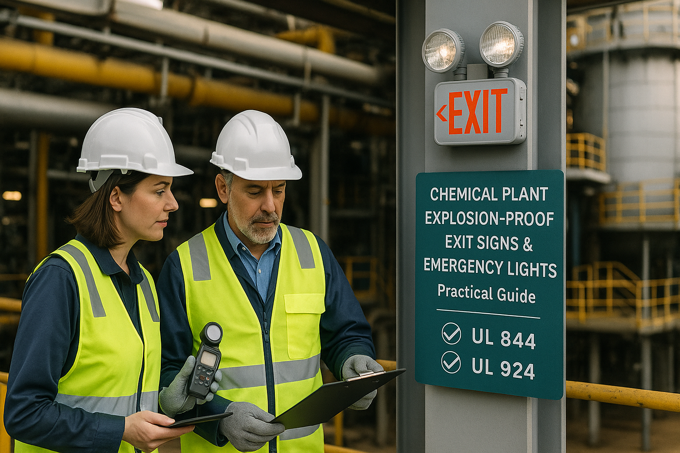 Chemical Plant Explosion-Proof Exit Signs & Emergency Lights Engineer Review
