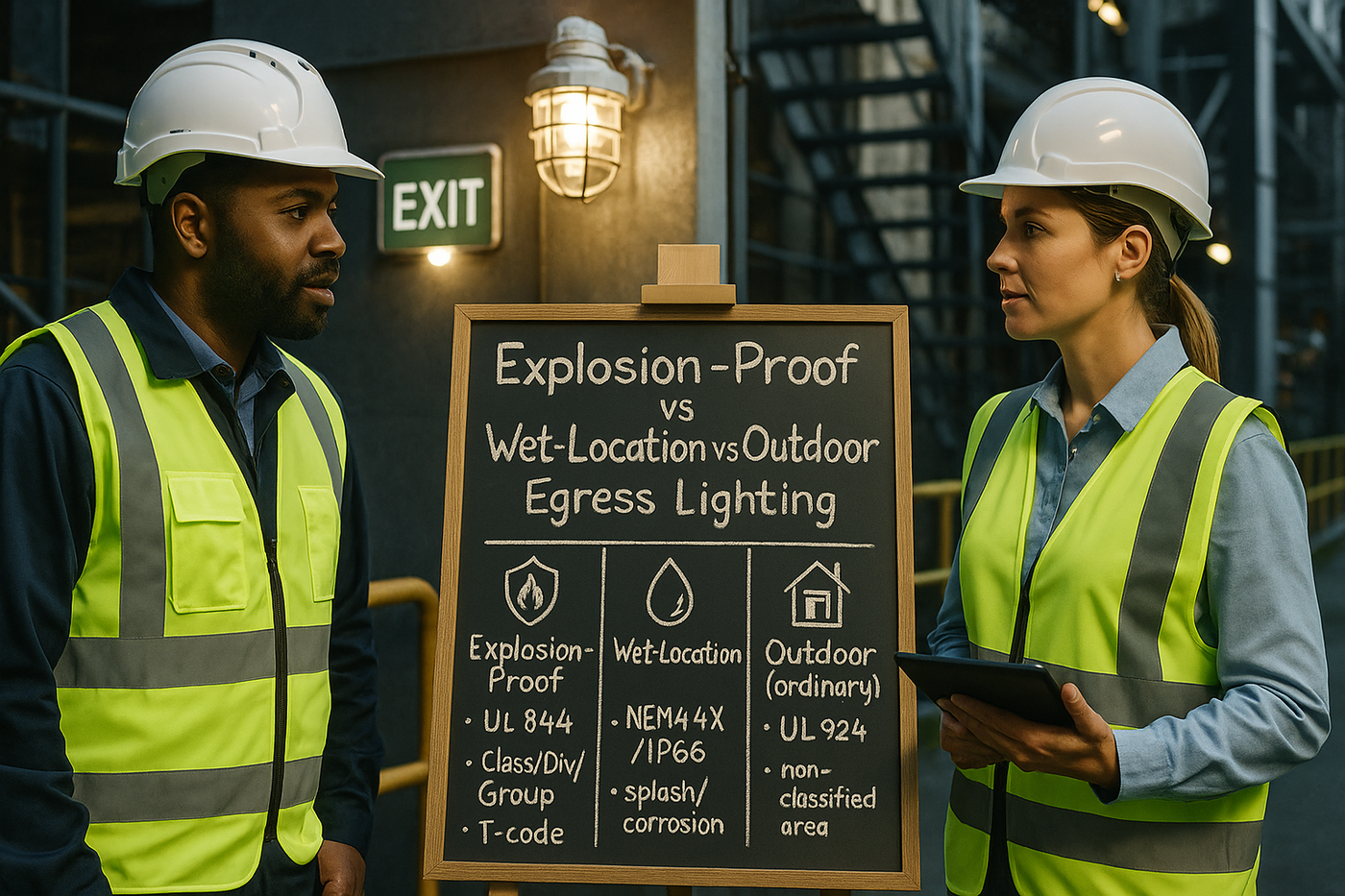 Explosion-Proof vs Wet-Location vs Outdoor Egress Engineer Discussion