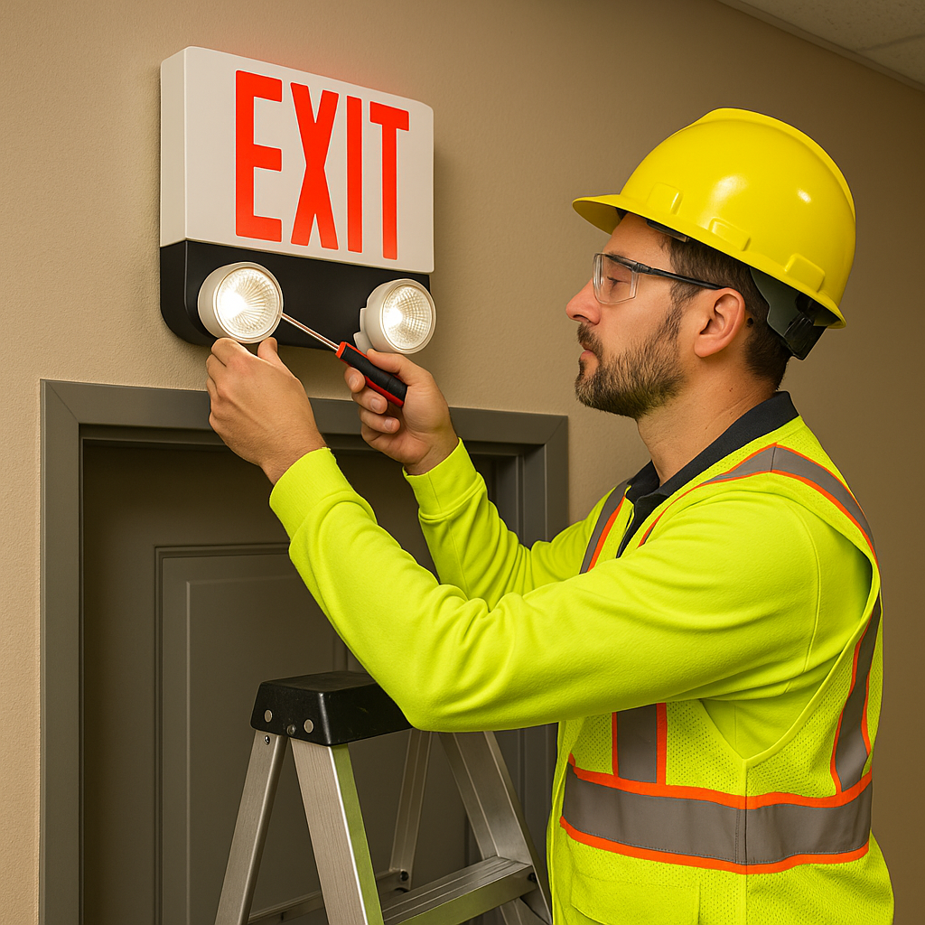 High-Lumen Exit Sign Combos – High-Output Emergency Lighting