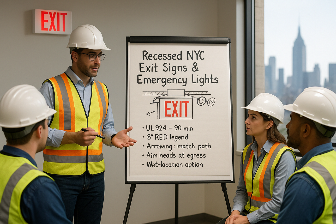Recessed NYC Exit Signs Explained
