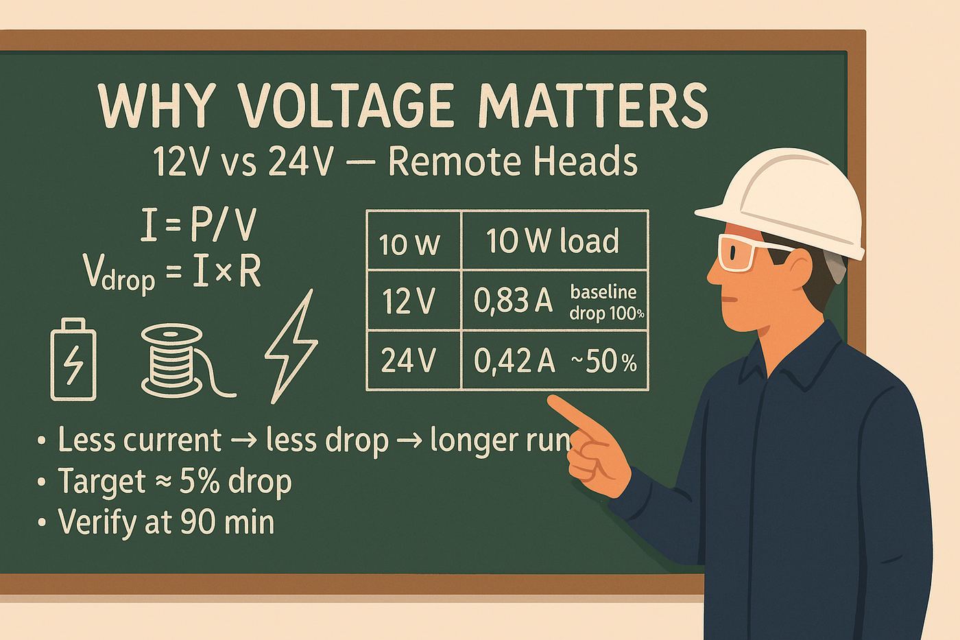 12V vs 24V for Remote Heads - Why Voltage Matters