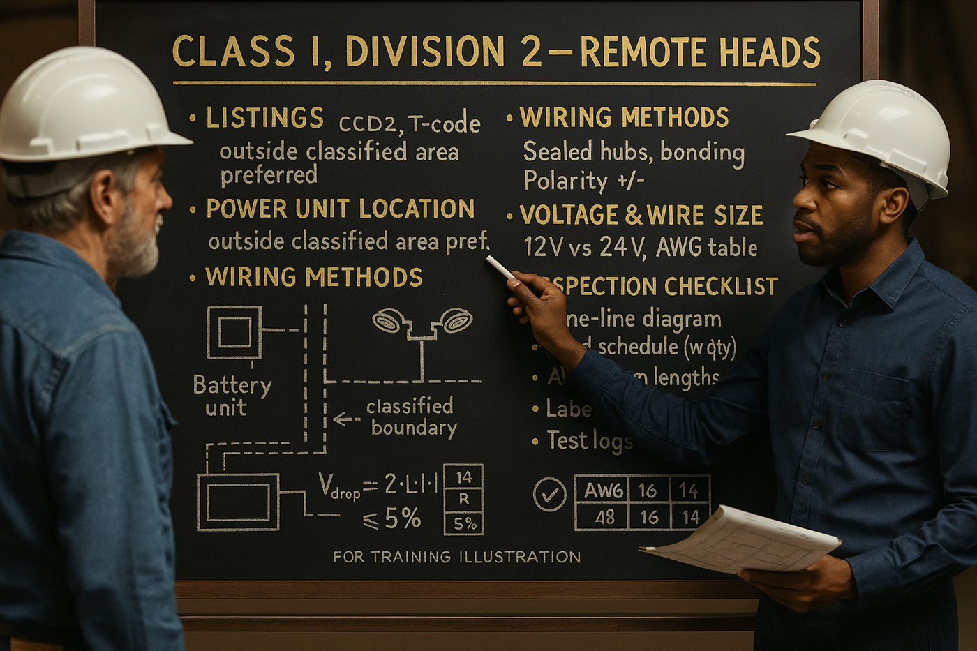 Remote Heads Class 1 Division 2 Instruction