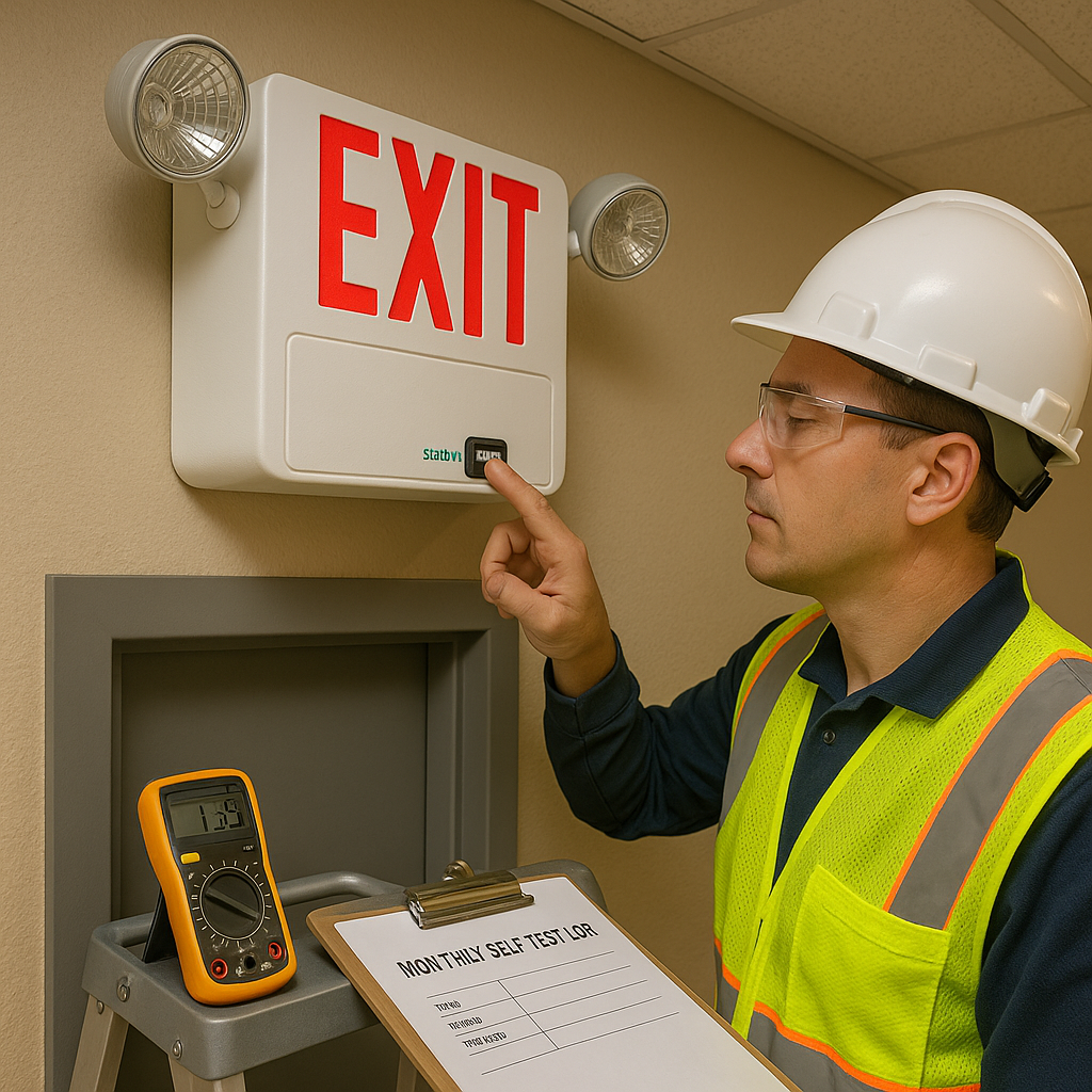 Self-Testing Exit Sign Combos – How Automatic Testing Works