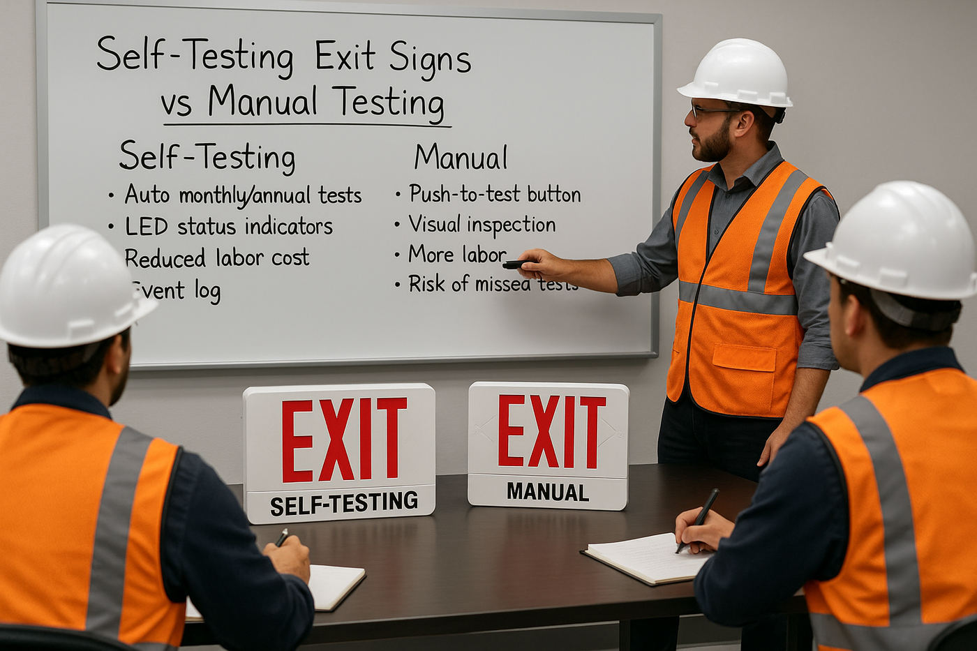 Self-Testing Exit Signs: Benefits & Compliance