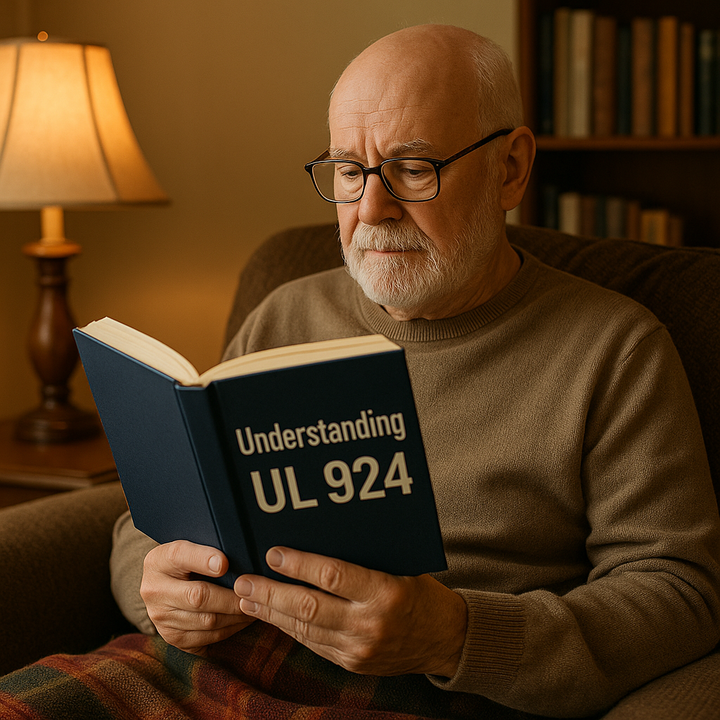 Understanding UL 924 - reading book