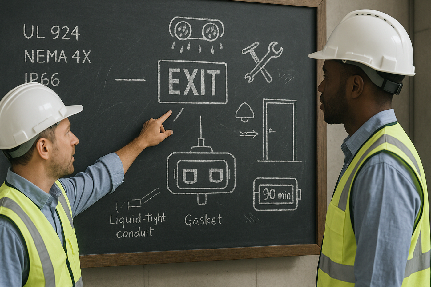 Wet Location Egress Signage Explained