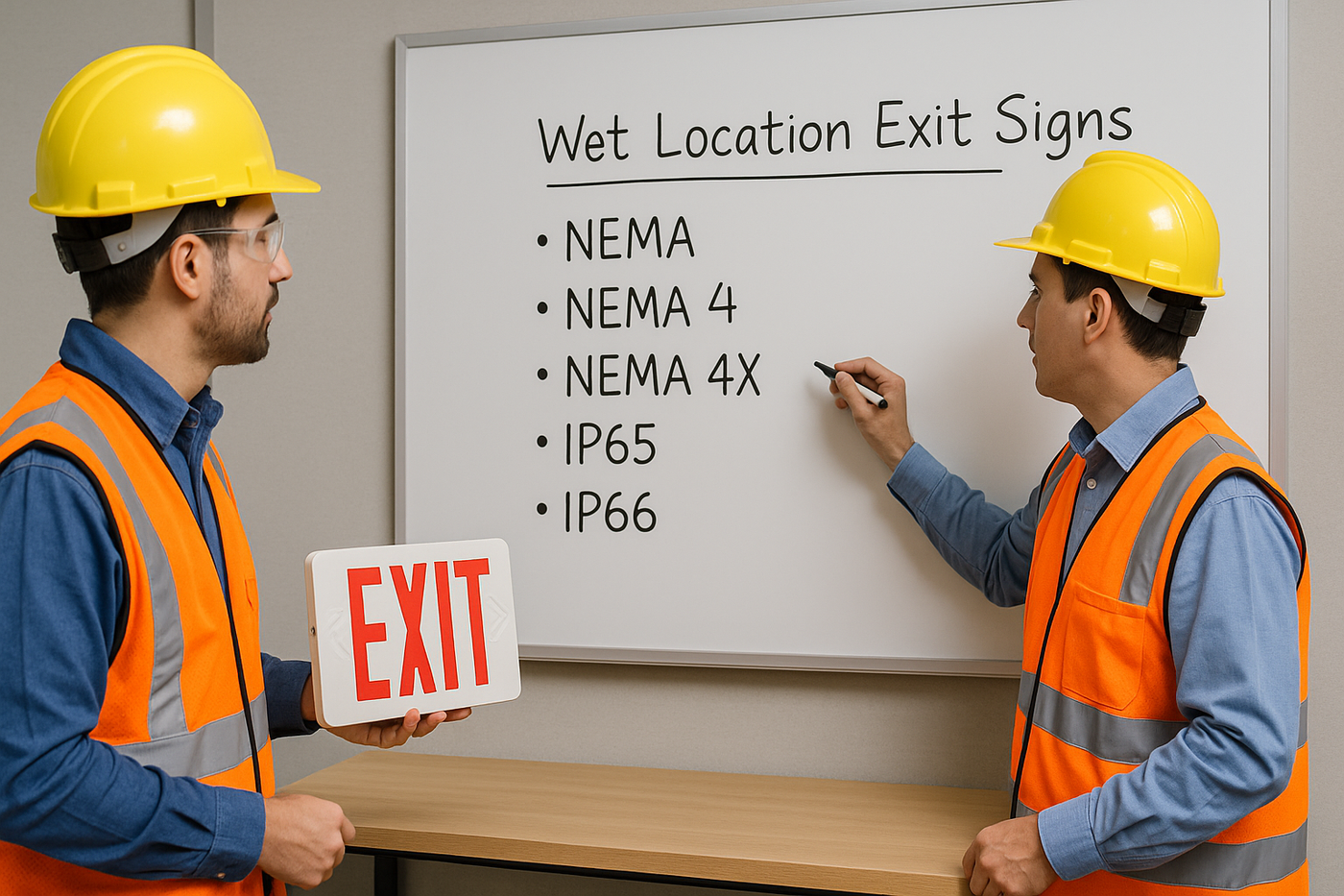 Wet-Location Exit Signs: Outdoor Guide
