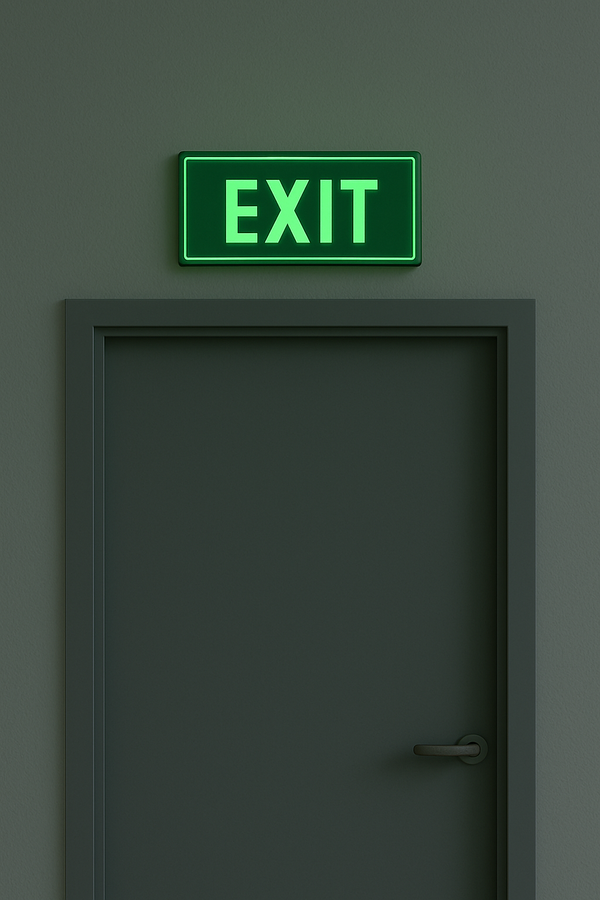 Photoluminescent Or Tritium Exit Signs