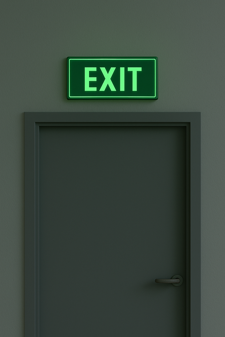 Photoluminescent Or Tritium Exit Signs