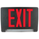 Self-Testing Exit Sign and Emergency Light Combo Red Letter