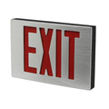 Die-Cast Aluminum Exit Signs Red Letter