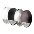 Architectural Emergency Light with white, black, silver and bronze housing