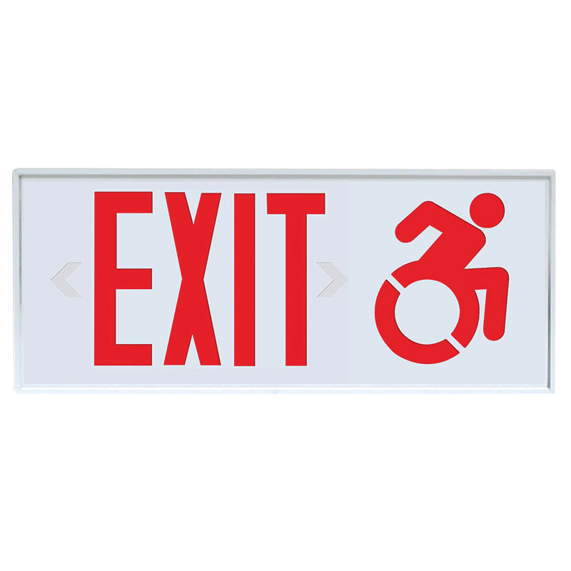 Connecticut Approved - exit sign with wheelchair