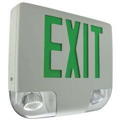 Green Die-Cast Aluminum Dual Heads Exit Combo