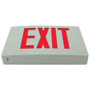 Side View of Red LED Exit Sign – Die-Cast Aluminum Universal Mount