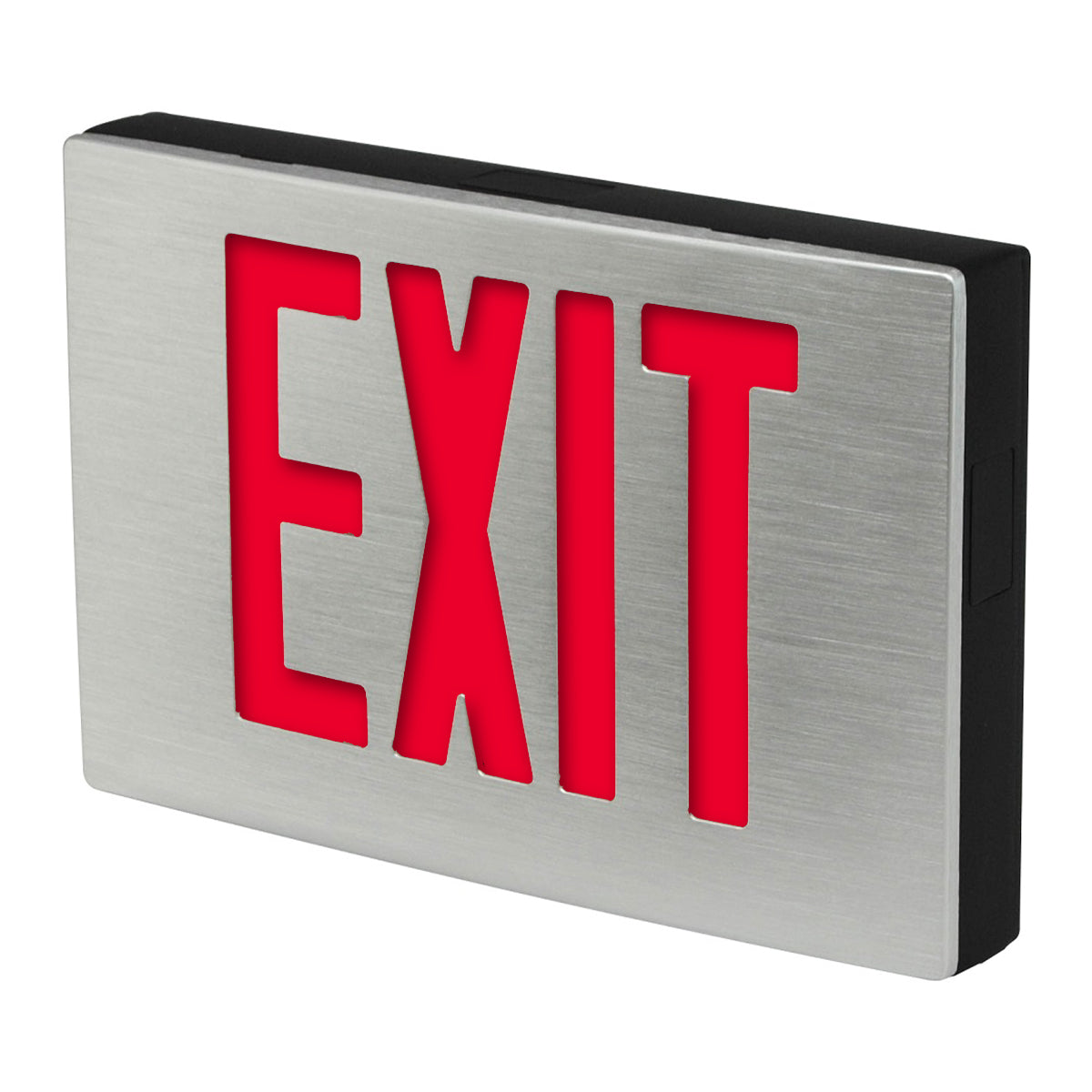 Die-Cast Aluminum LED Exit Sign – Red or Green, UL 924 – Emergency