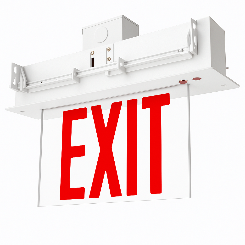 edge-lit recessed white mount