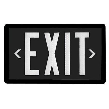 Black Tritium Exit Sign – Emergency Lights Co.