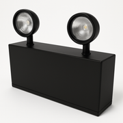Chicago Compliant Steel LED Emergency Unit - black housing