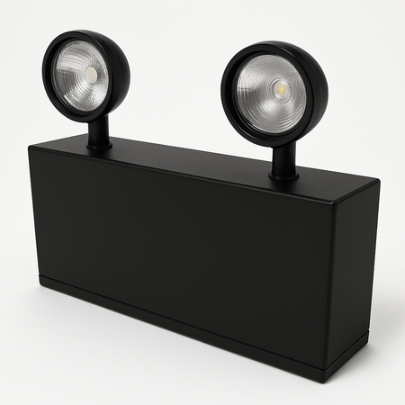Chicago Compliant Steel LED Emergency Unit - black housing