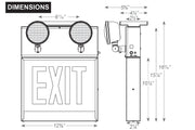 CALEDCXTEU chicago approved exitemergency combo dimensions