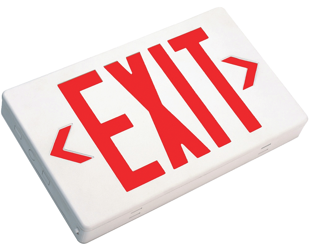 Red Remote Capable Thermoplastic Exit Sign