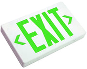 CEMXTE remote-capable thermoplastic LED exit sign with green EXIT letters and white body
