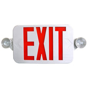 CEU Low Profile LED Exit And Emergency Combo Sign with Red Letters