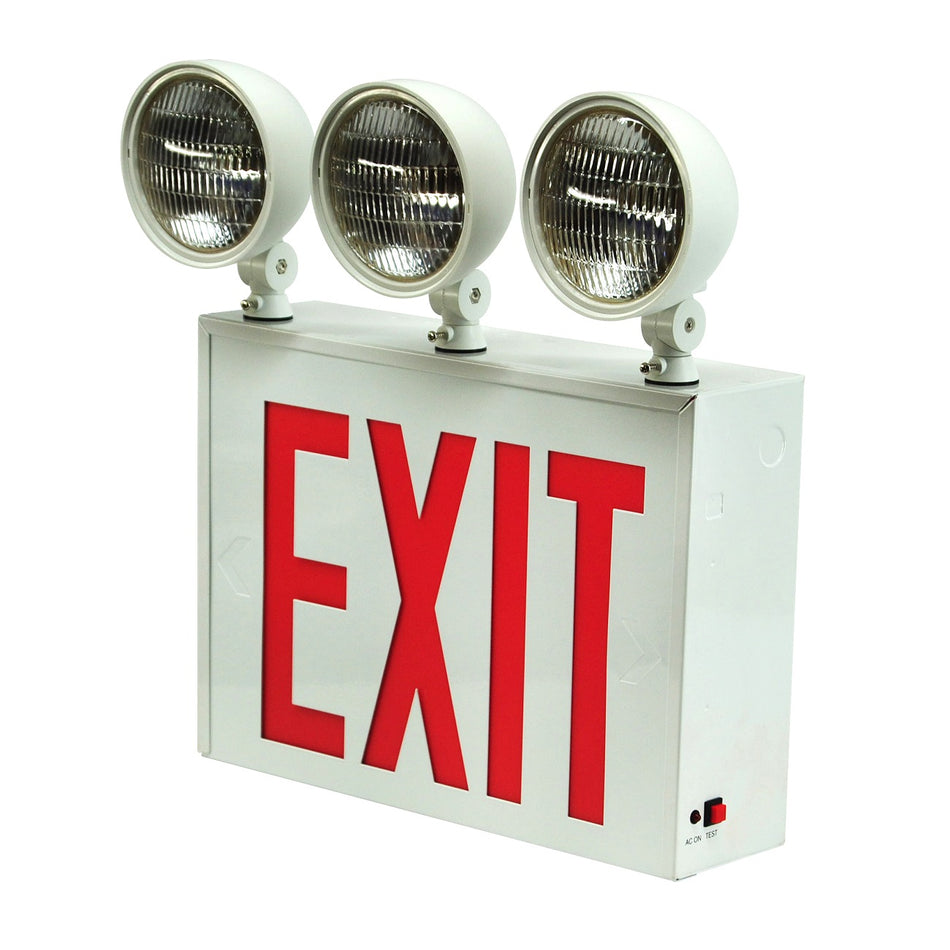 New York City Approved LED Exit & Emergency Combo