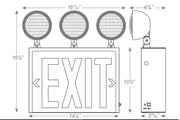 Best Lighting CNYXTE Exit Sign Emergency Light Combos Steel Exit Signs Combo product image