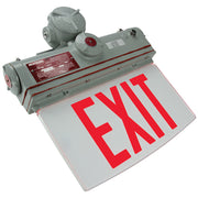 CP-E explosion proof edge-lit exit sign with IP65 cast aluminum housing