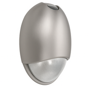 Decorative Outdoor LED AC Die-Cast Wall-Pack Emergency Unit - Nickel
