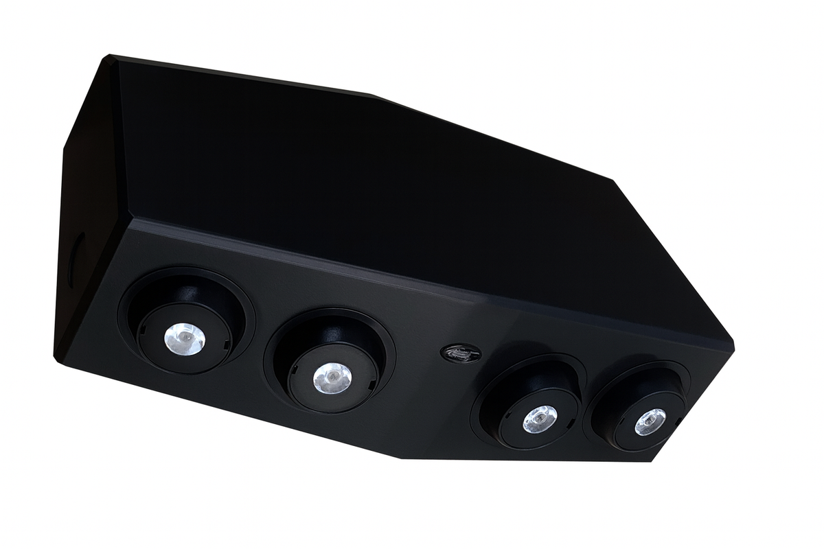 Decorative LED Emergency Light Black